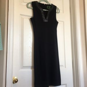 C Wonder Leather Trim Dress